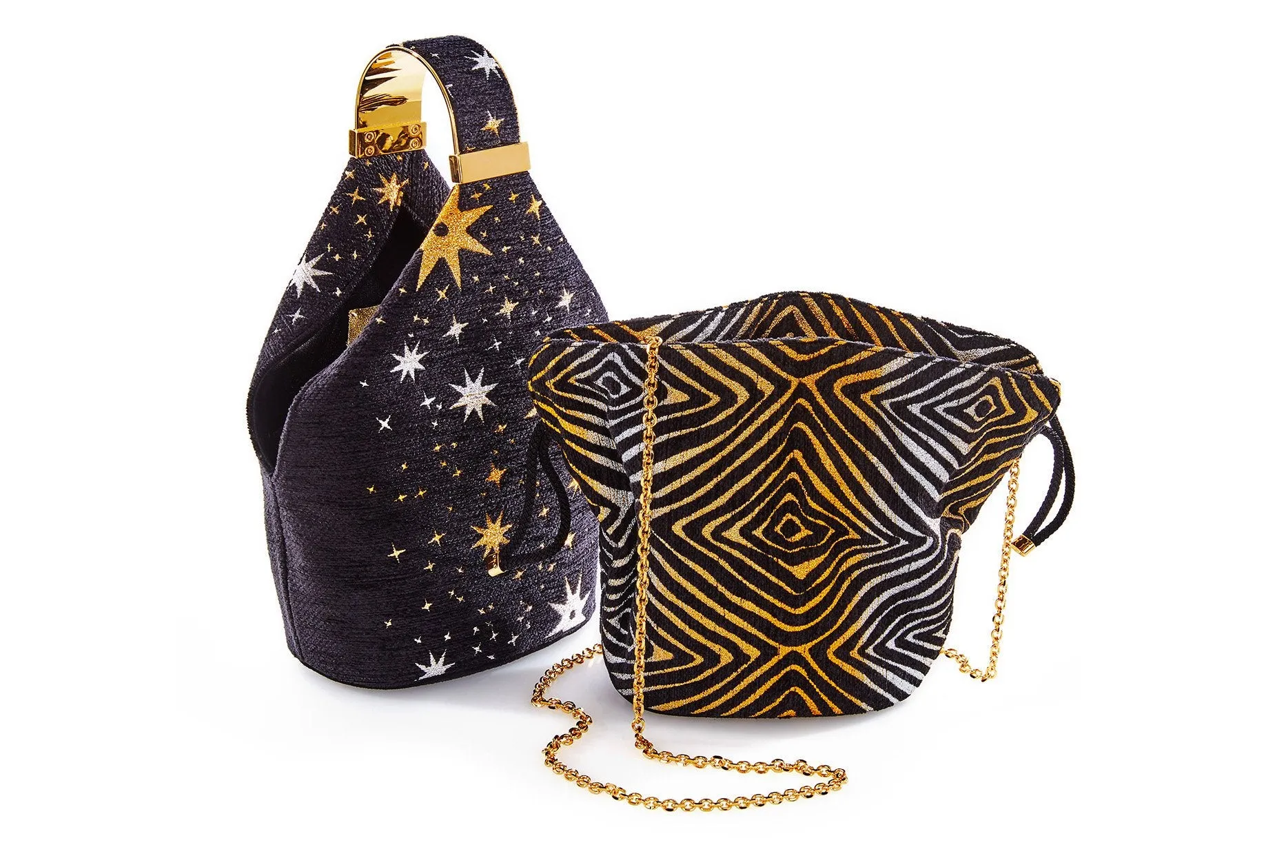 Kit Bracelet Bag in Galactic Metallic Lurex Chenille