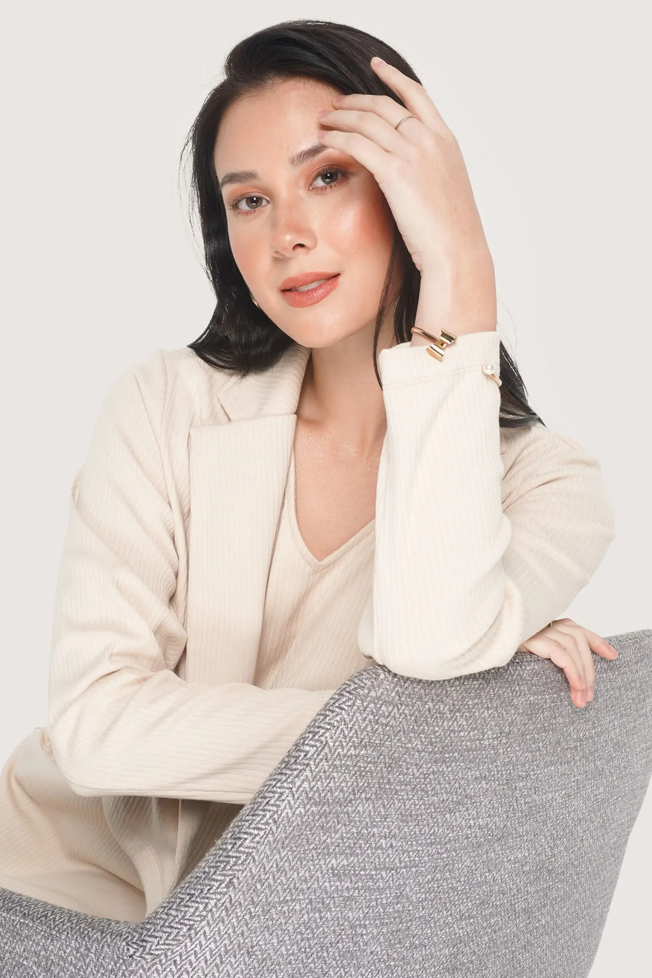 Knit Cropped Blazer
