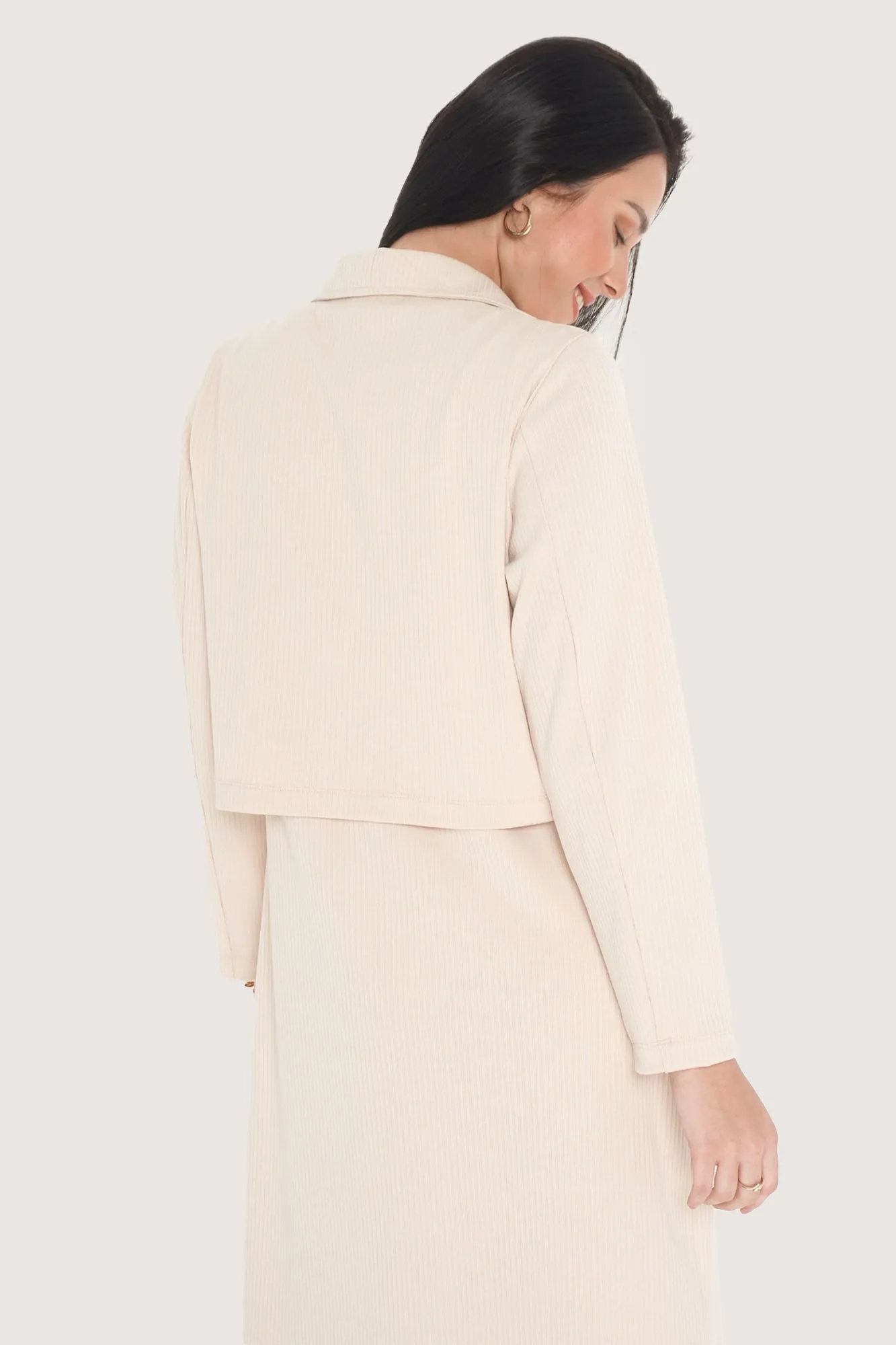 Knit Cropped Blazer