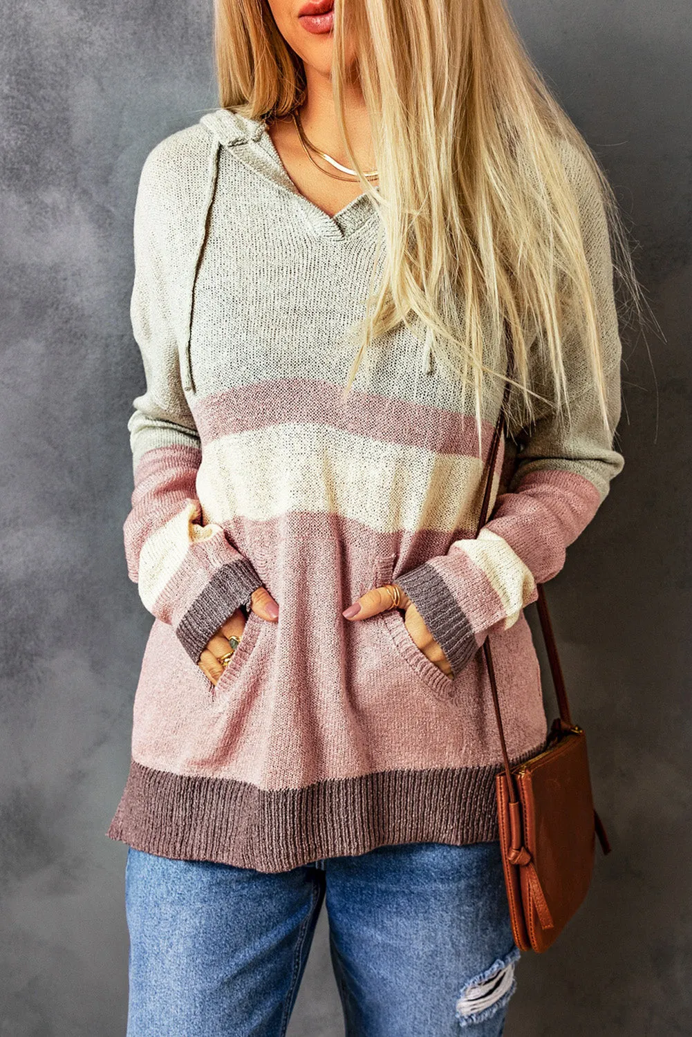 Knit Kangaroo Hooded Sweater
