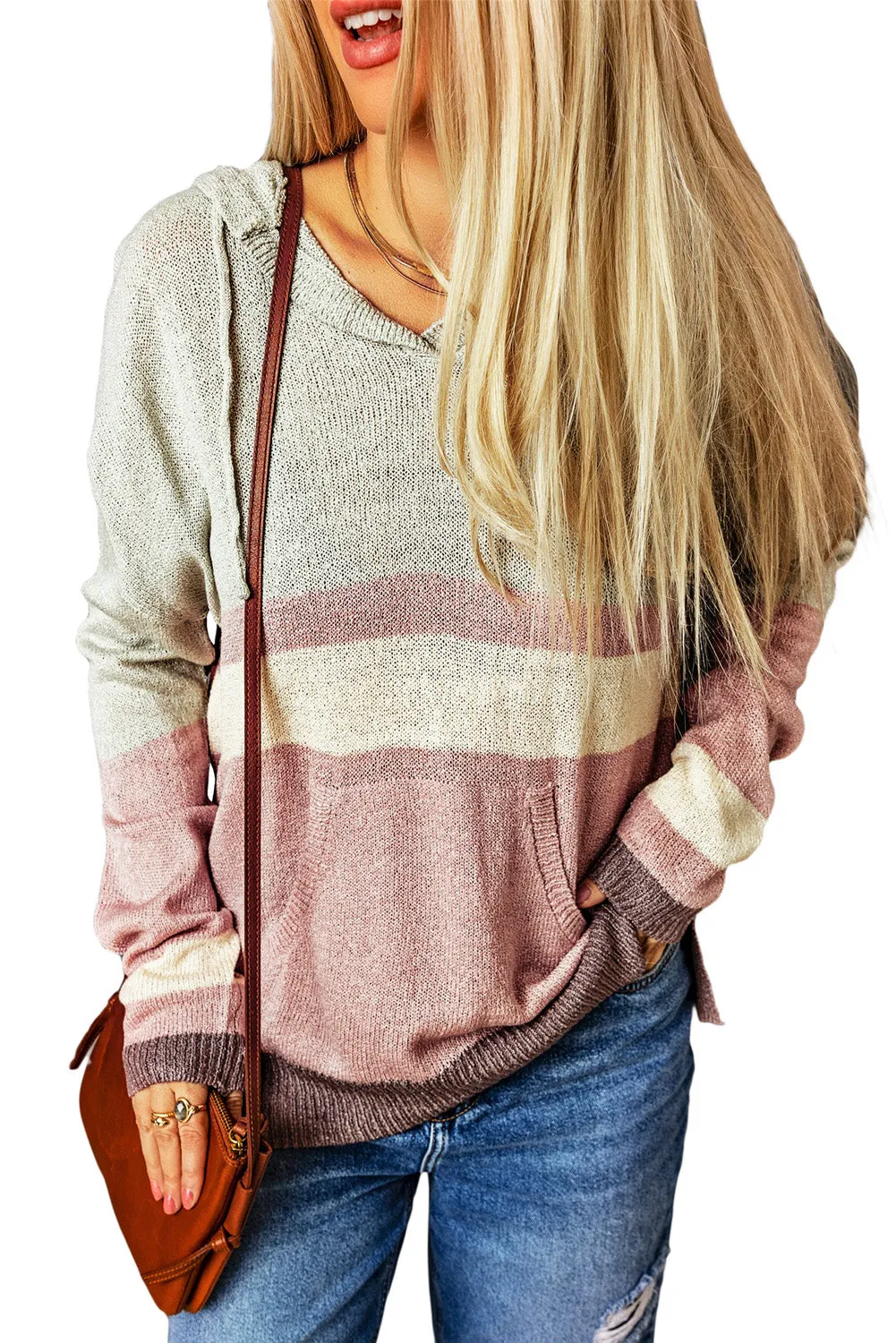 Knit Kangaroo Hooded Sweater