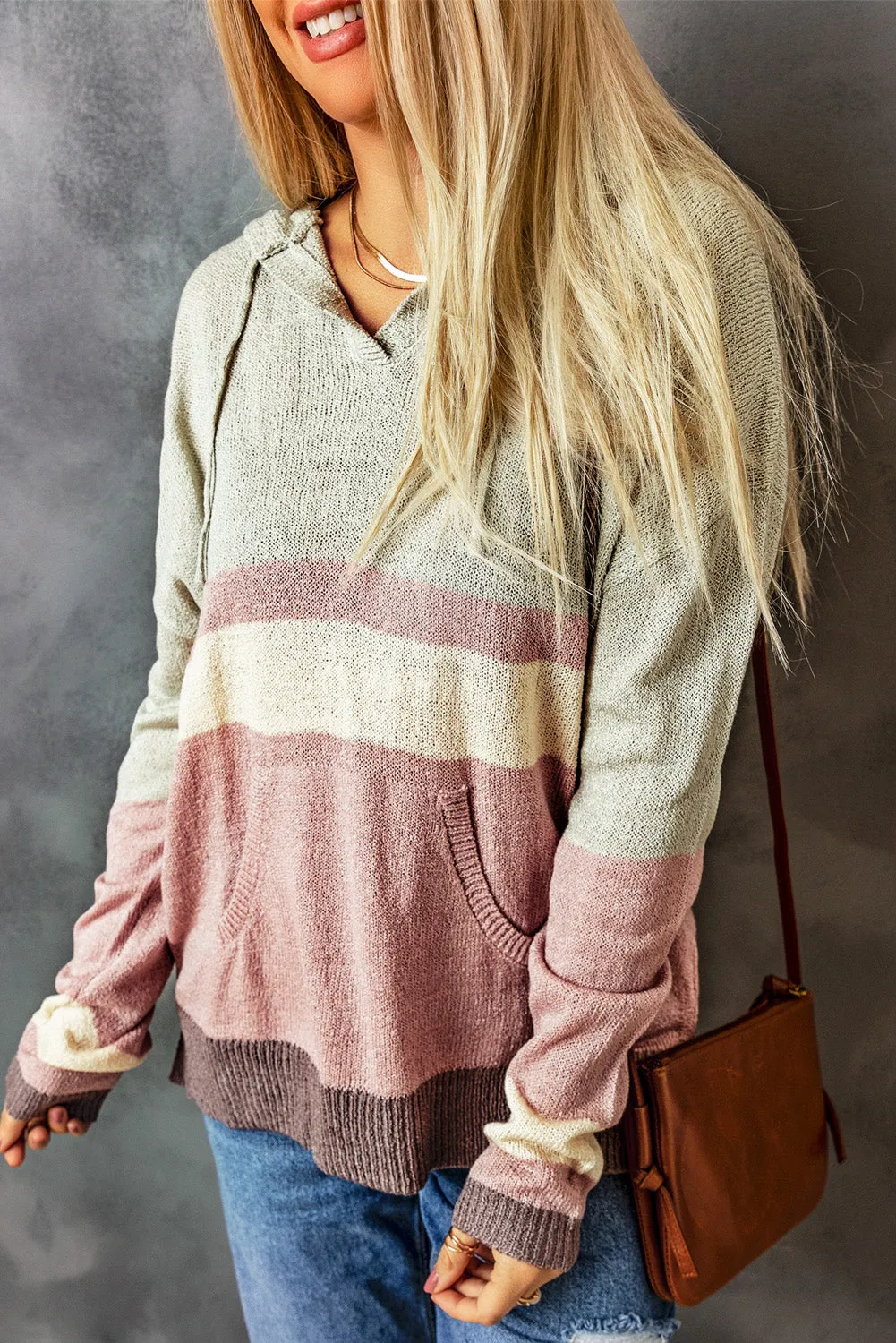 Knit Kangaroo Hooded Sweater