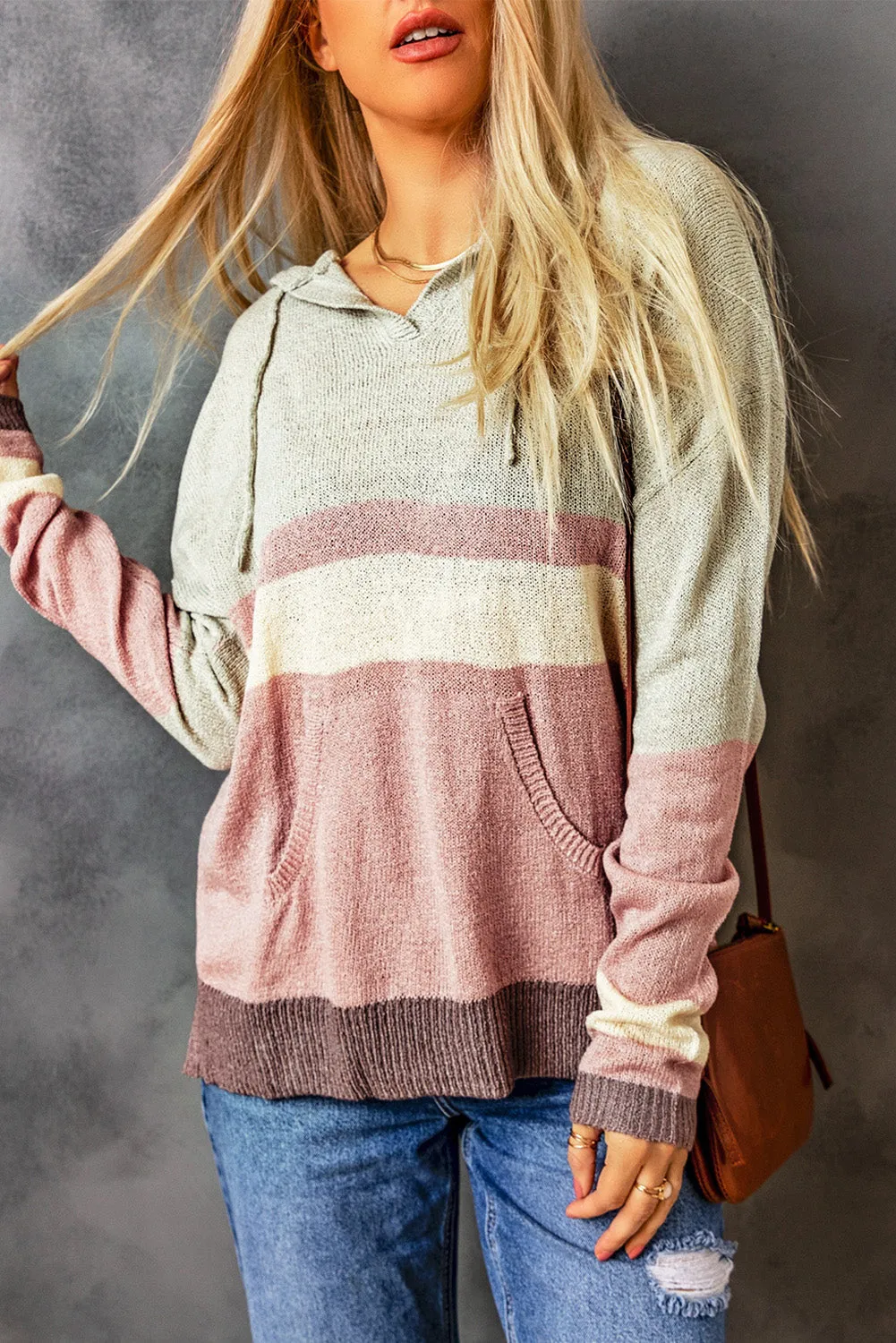 Knit Kangaroo Hooded Sweater