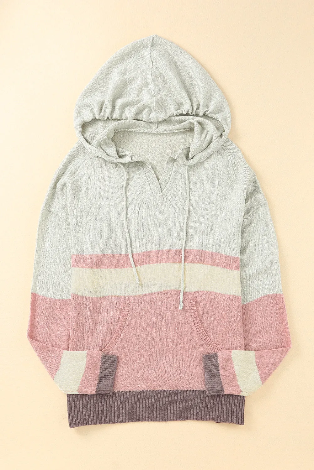 Knit Kangaroo Hooded Sweater