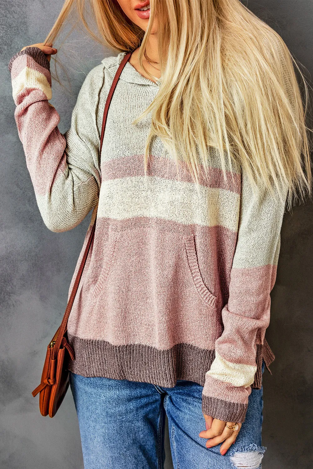 Knit Kangaroo Hooded Sweater