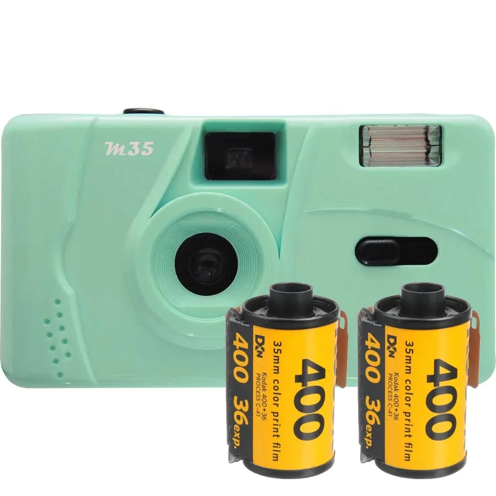 Kodak M35 Green Camera & Film Bundle