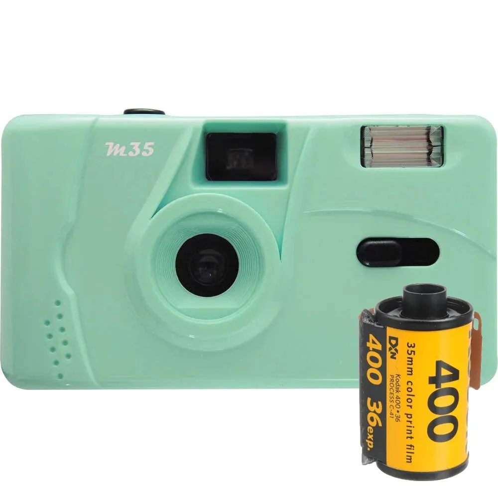 Kodak M35 Green Camera & Film Bundle
