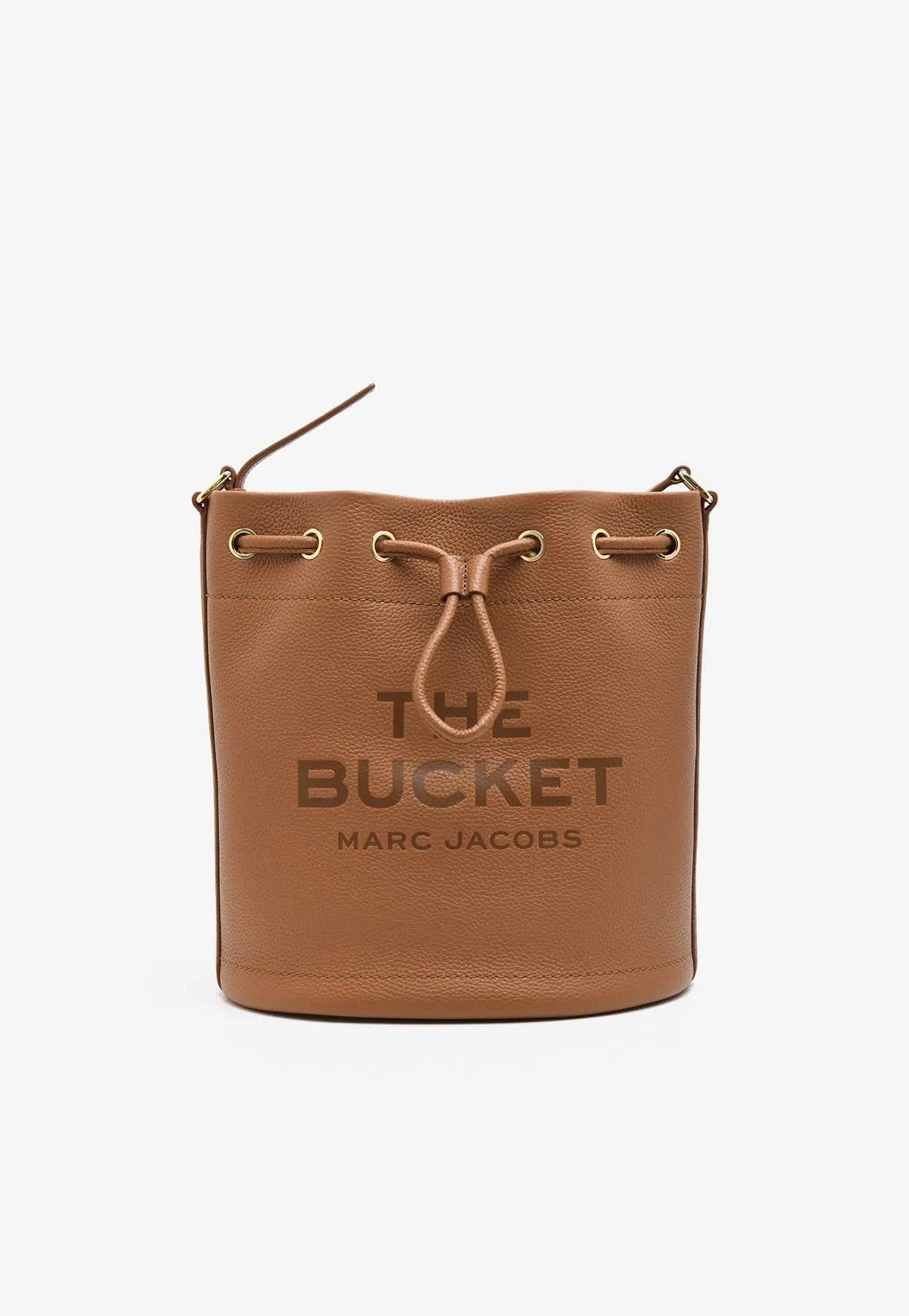 Large Bucket Bag in Grained Leather