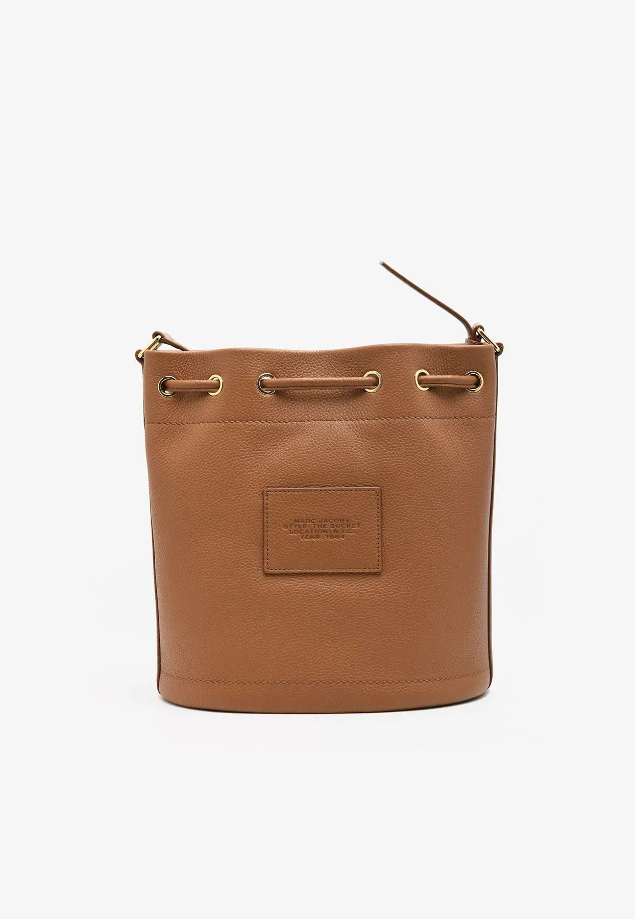 Large Bucket Bag in Grained Leather