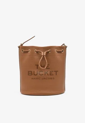Large Bucket Bag in Grained Leather