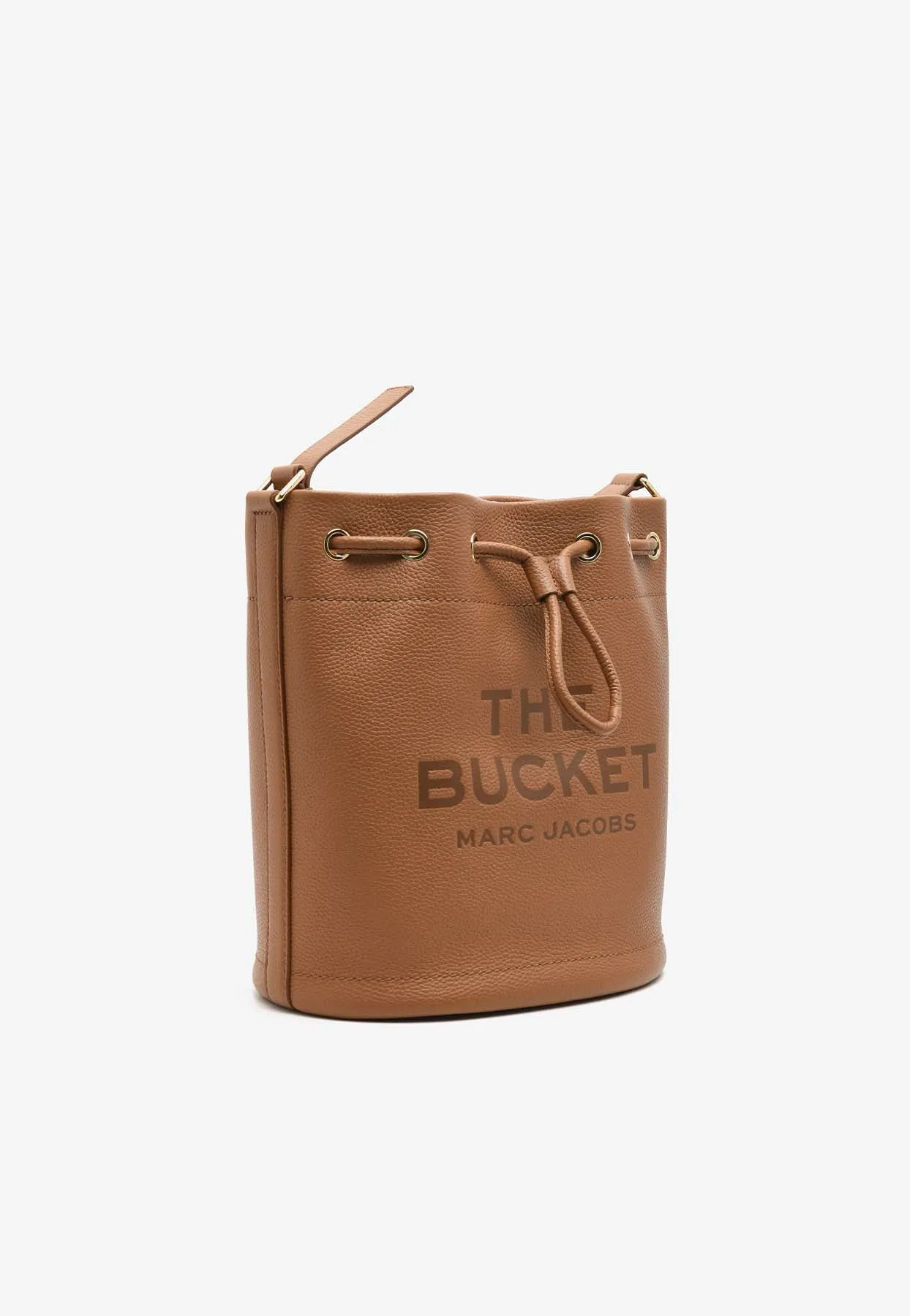 Large Bucket Bag in Grained Leather