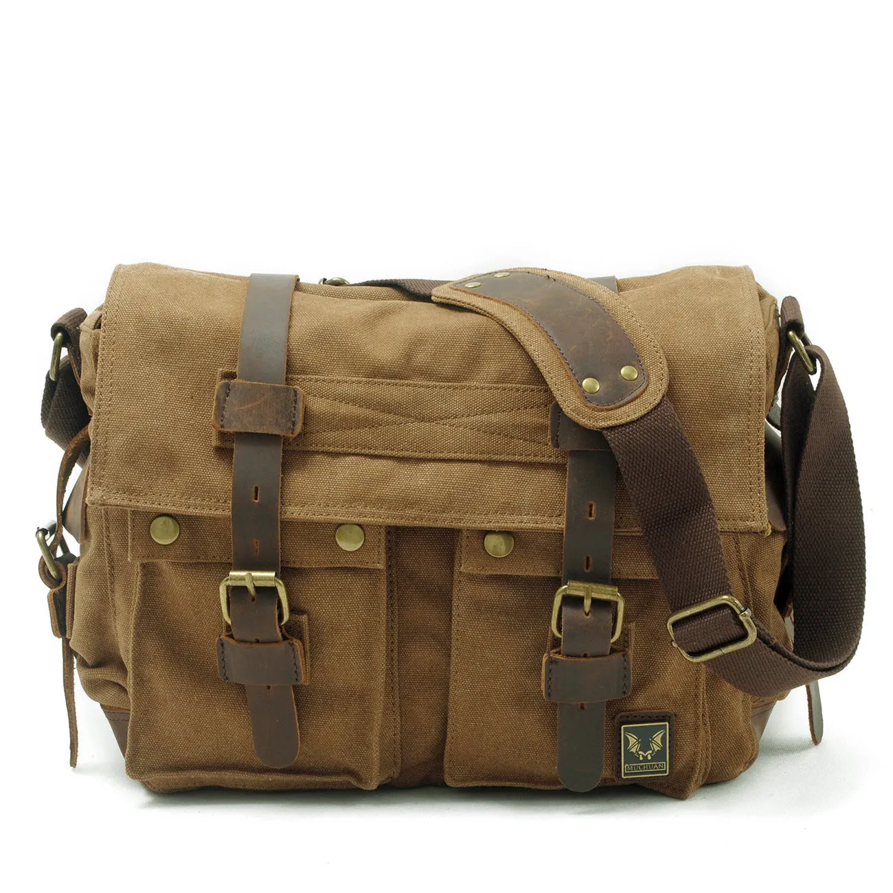 Large Capacity Waterproof Canvas Crossbody Camera Bag