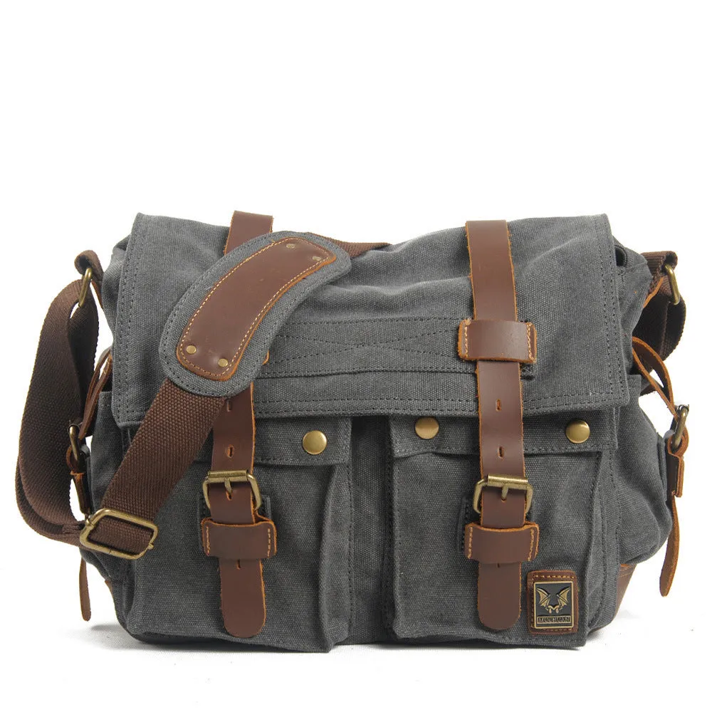Large Capacity Waterproof Canvas Crossbody Camera Bag