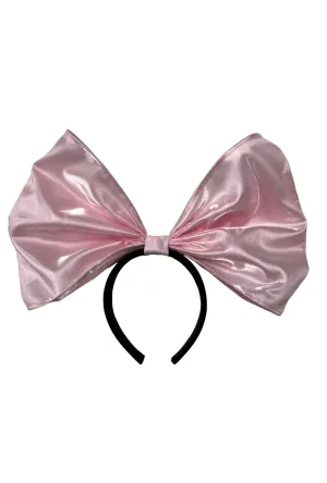 Large Pink Bow Headband