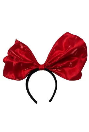 Large Red Bow Headband