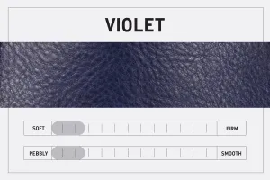 LEATHER BUCKET BAG - LARGE - VIOLET