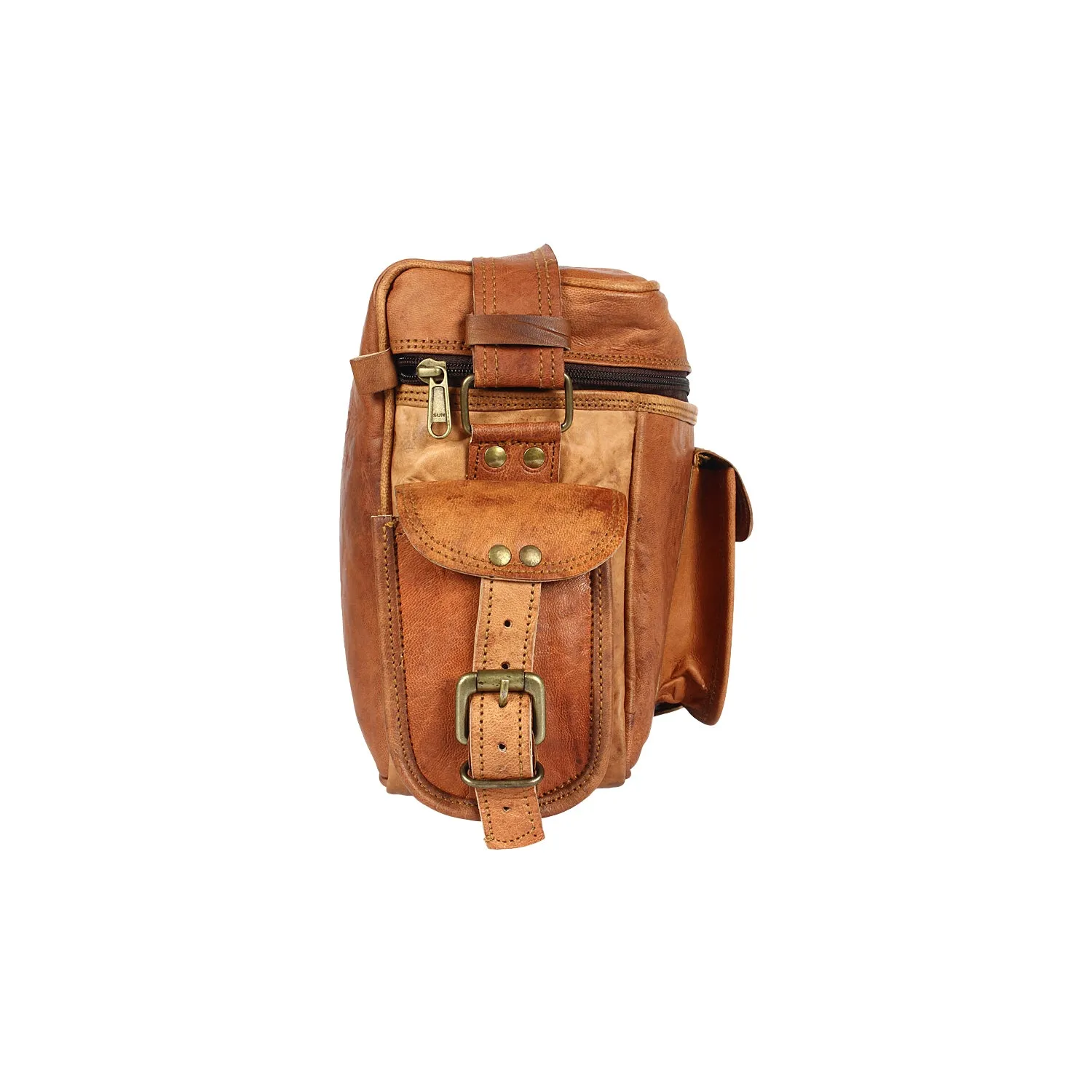 Leather Camera Bag DSLR Lens Case Camera Purse
