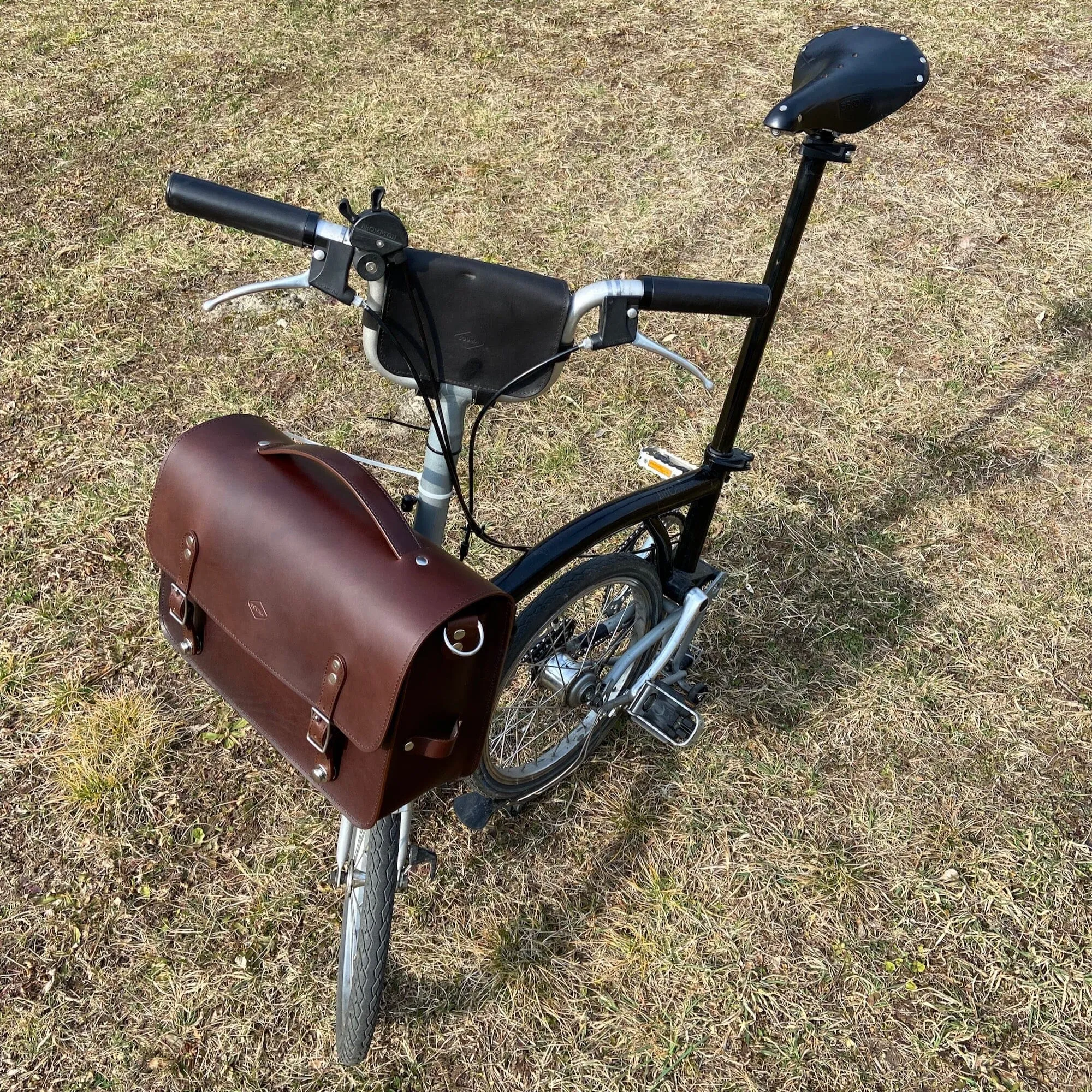 Leather Camera Bag for Brompton