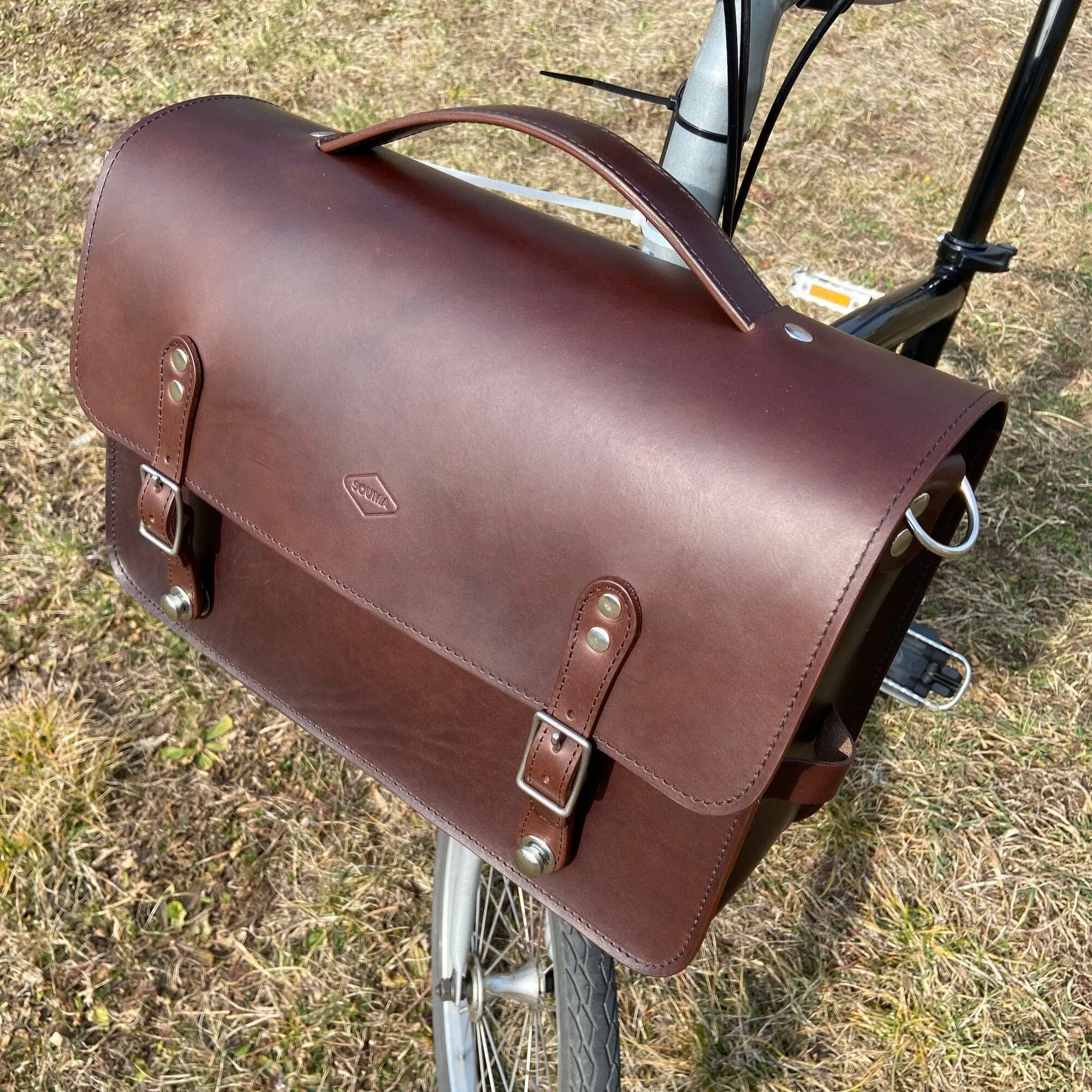 Leather Camera Bag for Brompton