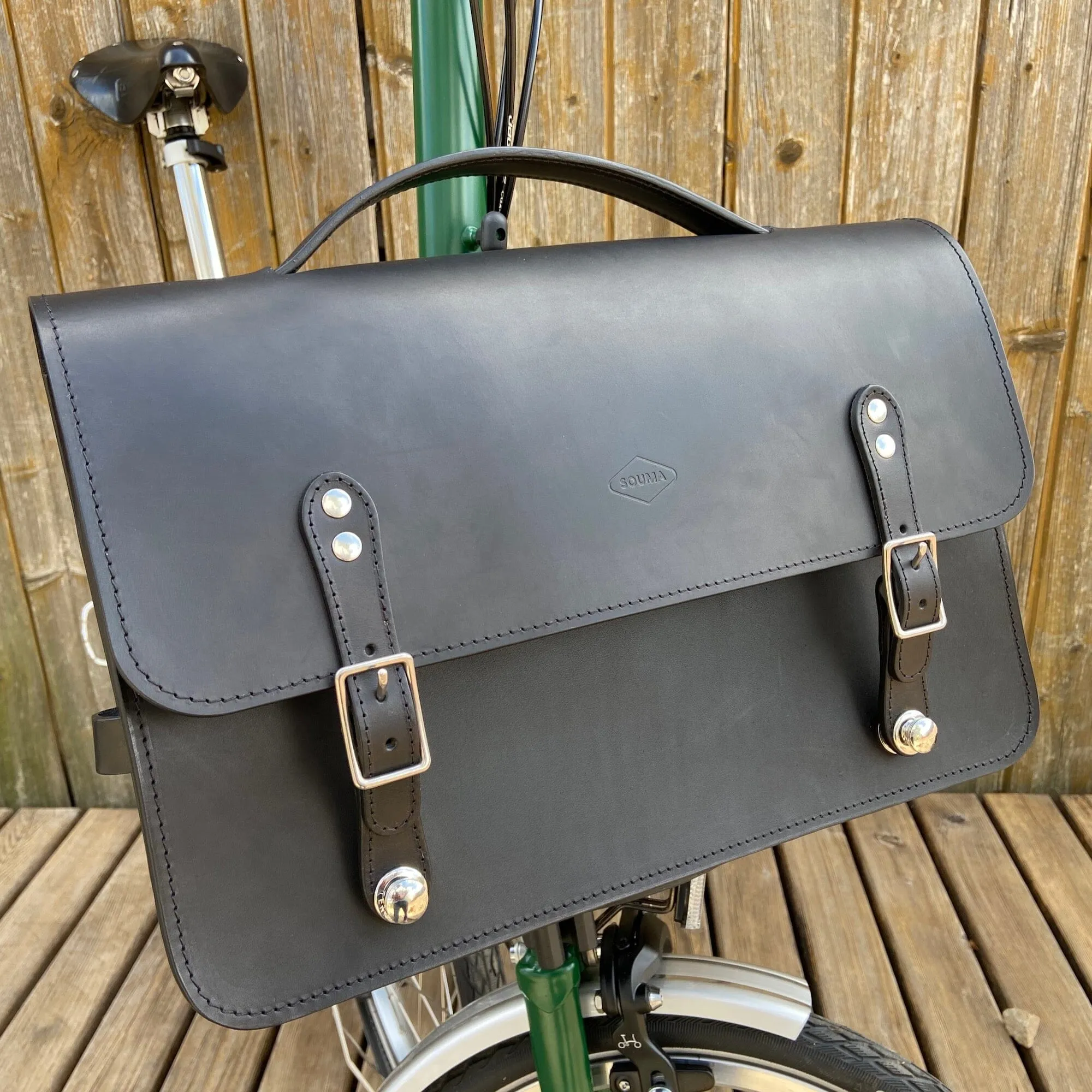 Leather Camera Bag for Brompton