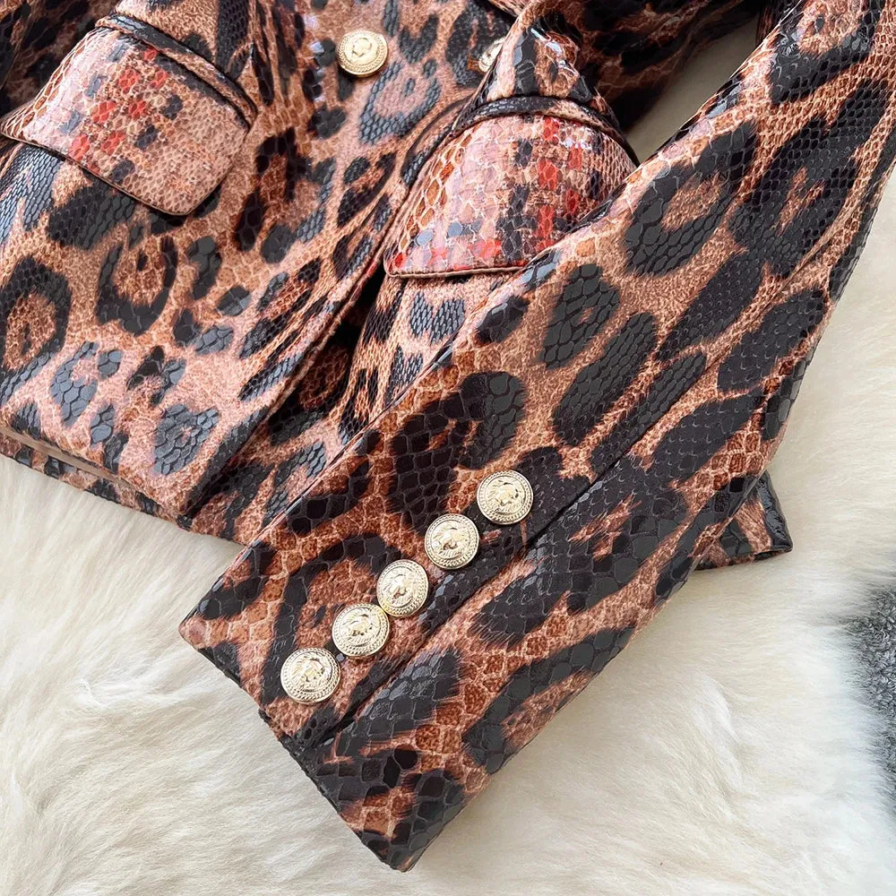 Leopard Vintage Blazer