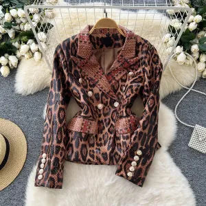 Leopard Vintage Blazer