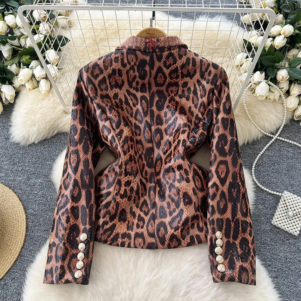 Leopard Vintage Blazer