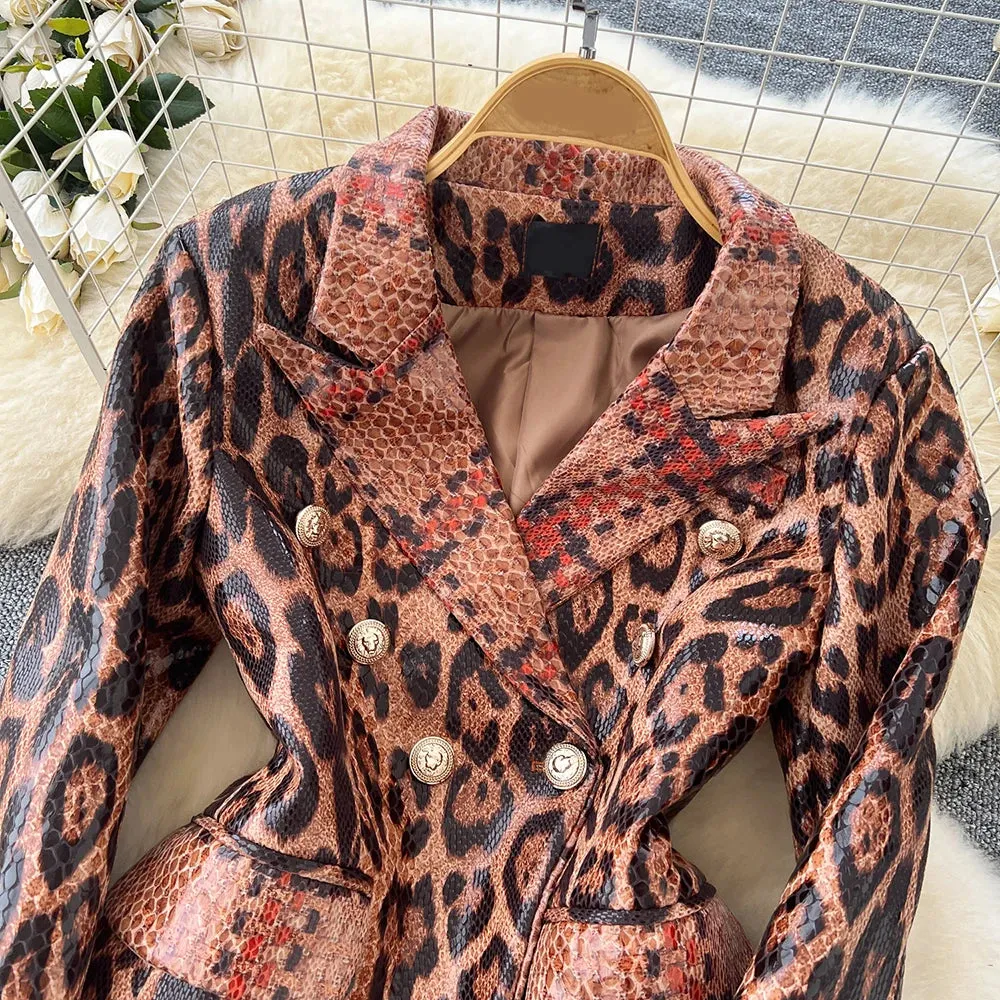 Leopard Vintage Blazer