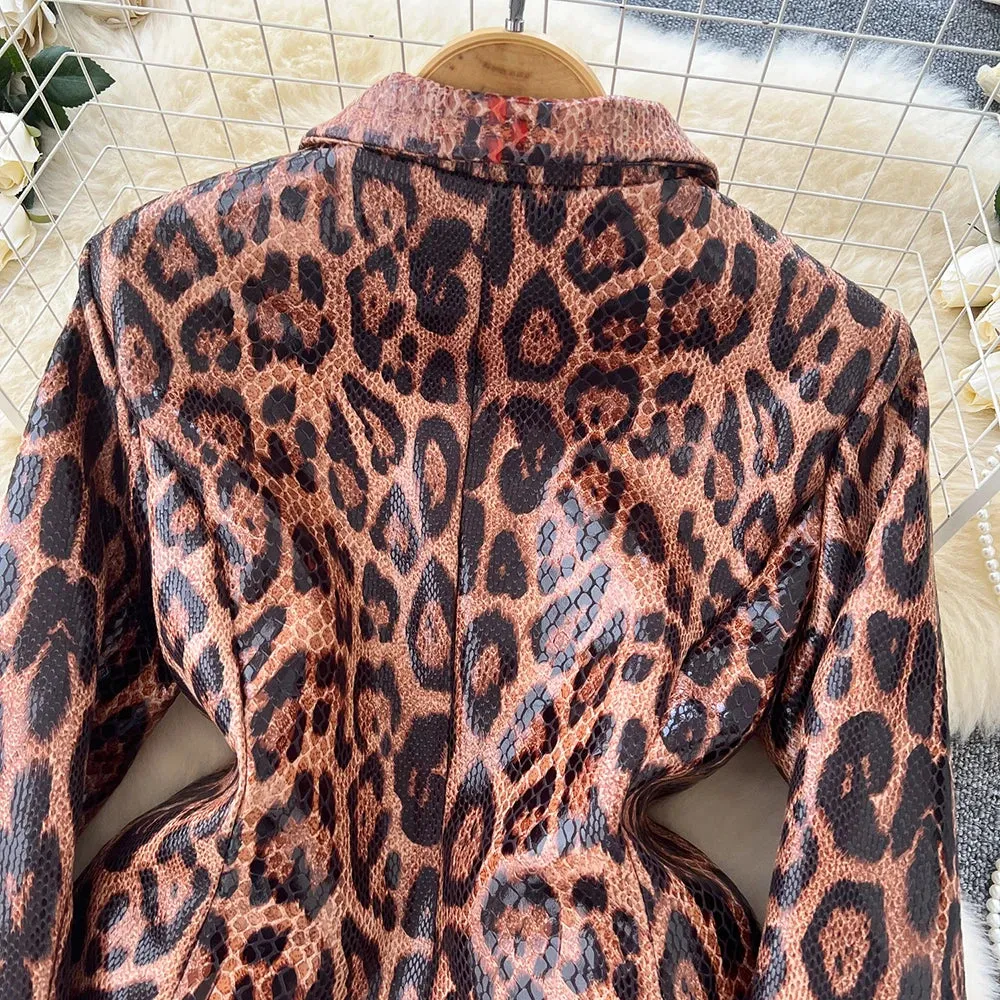 Leopard Vintage Blazer