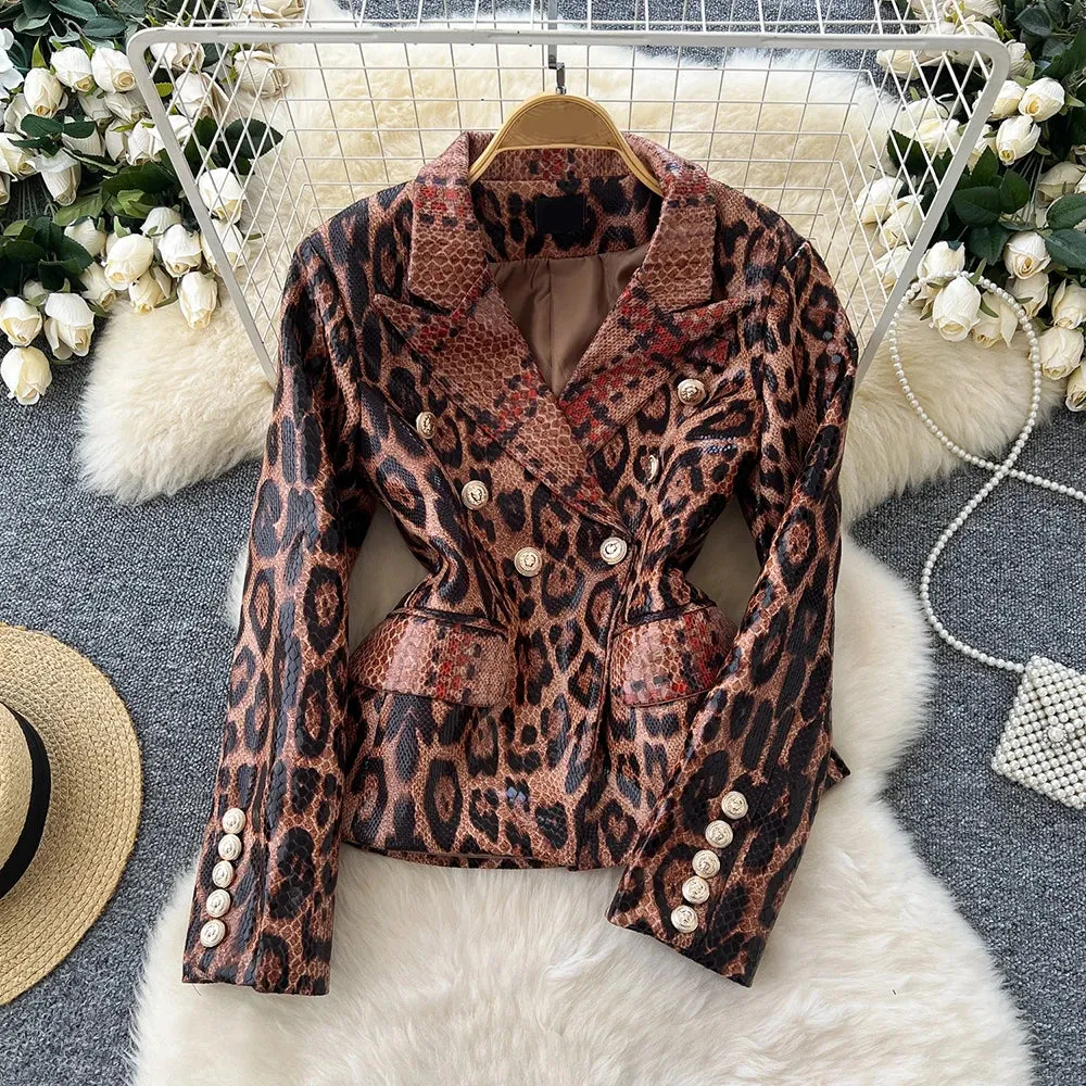 Leopard Vintage Blazer