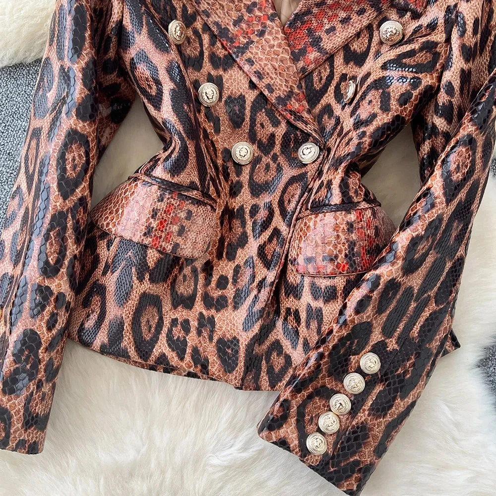 Leopard Vintage Blazer