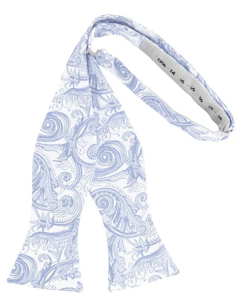 Light Blue Tapestry Bow Tie