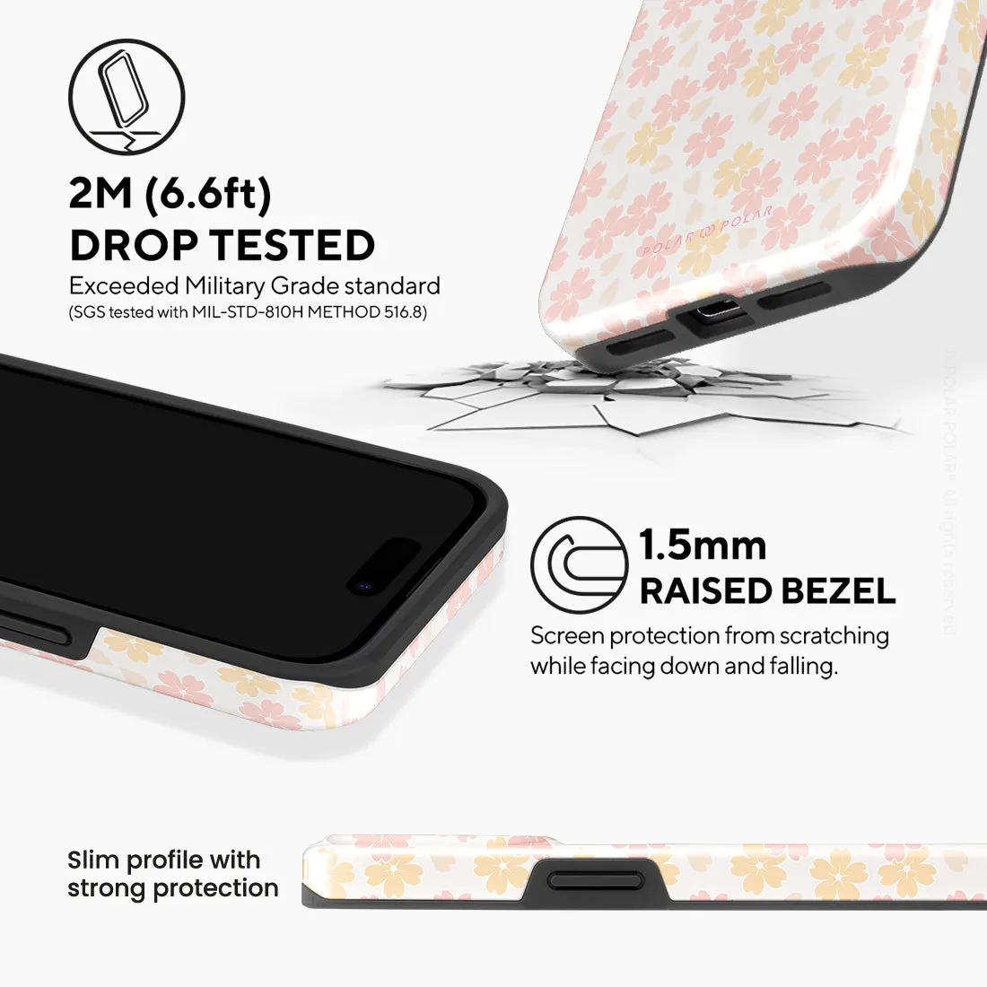 Light Pink Sakura Custom - iPhone 15 Pro Max Case