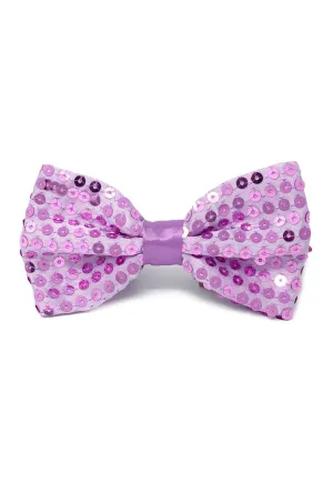 Light Purple Sequined Bowtie