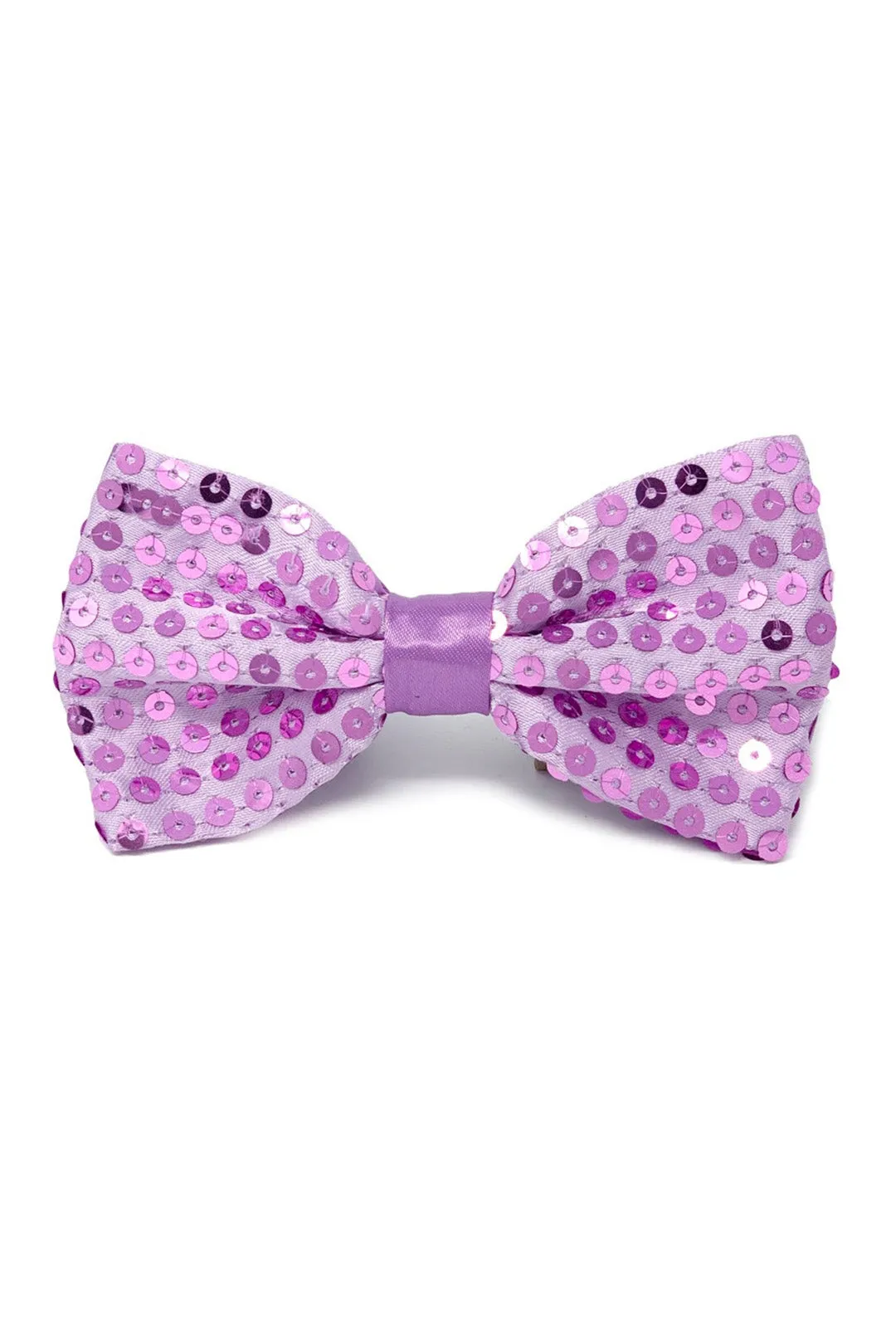 Light Purple Sequined Bowtie