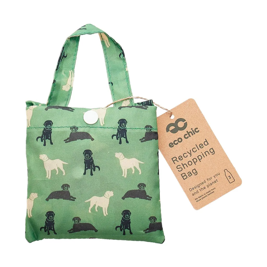 Lightweight Foldable Reusable Shopping Bag Labradors