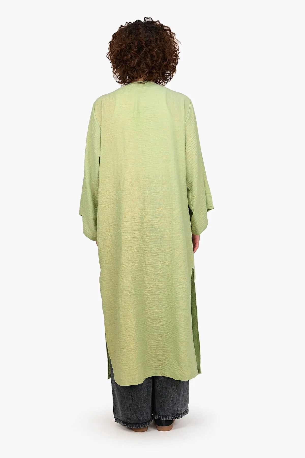 Linen Open Front Kimono