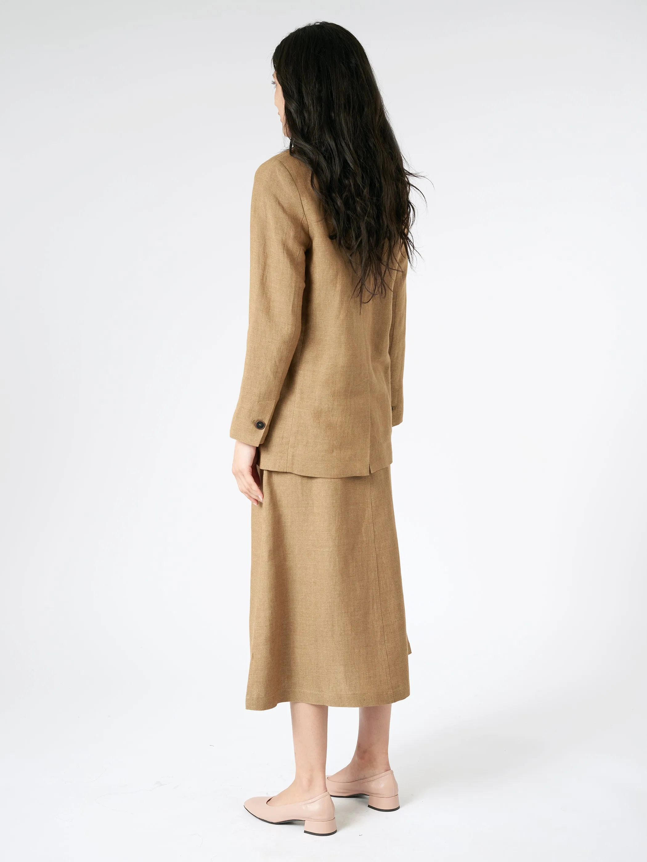 Linen Single-Breasted Jacket