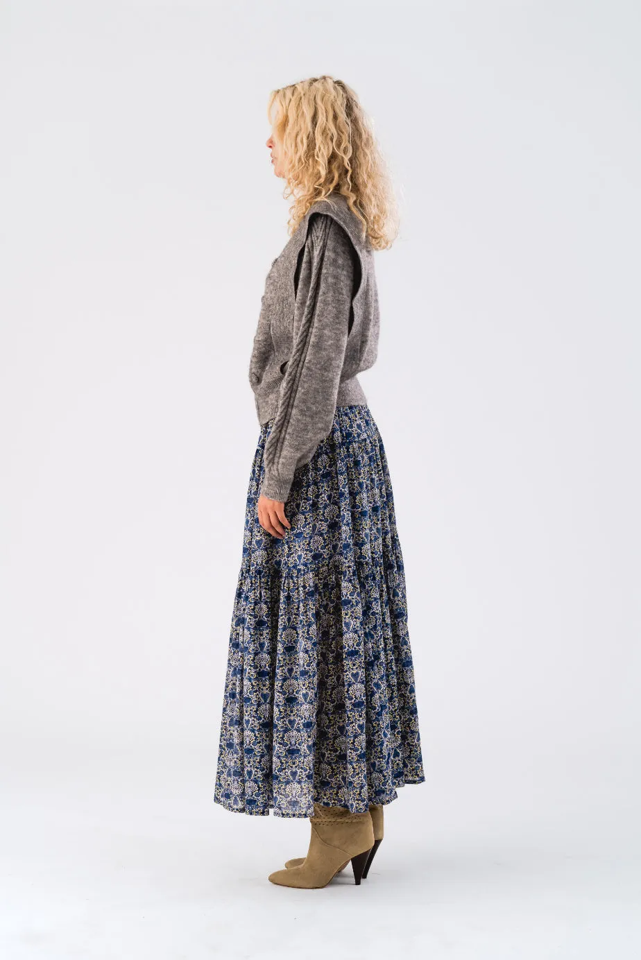 LOLLYS LAUNDRY Novia Cardigan | Light Grey Melange