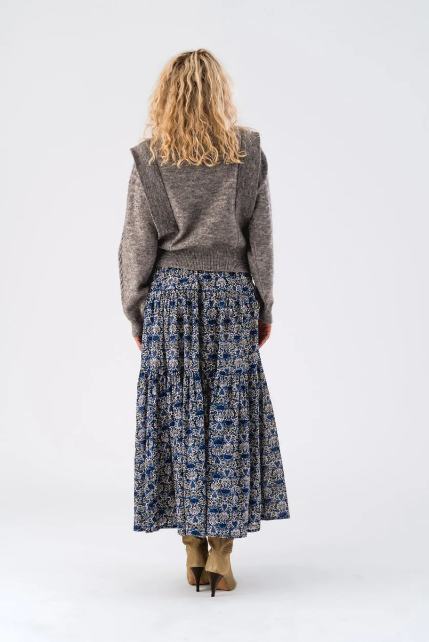 LOLLYS LAUNDRY Novia Cardigan | Light Grey Melange