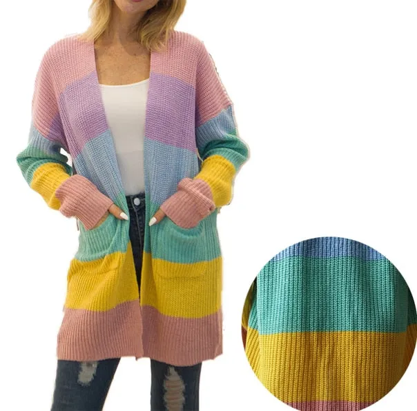 Long Sleeve Sweater Cardigan Duster