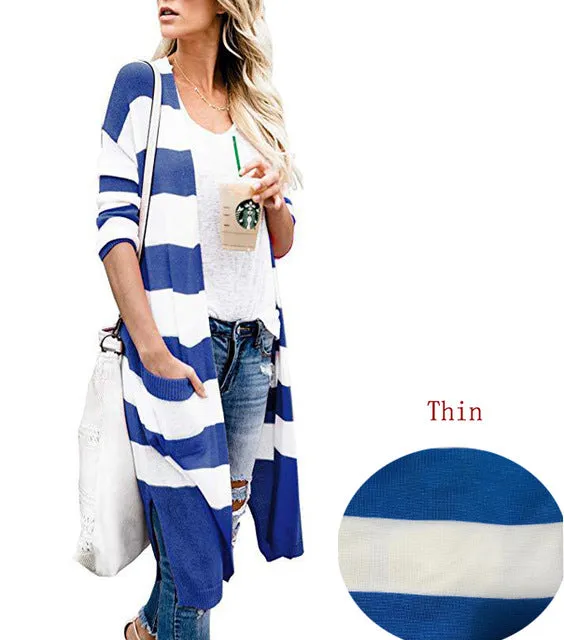 Long Sleeve Sweater Cardigan Duster