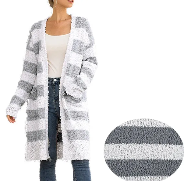 Long Sleeve Sweater Cardigan Duster