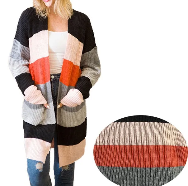 Long Sleeve Sweater Cardigan Duster
