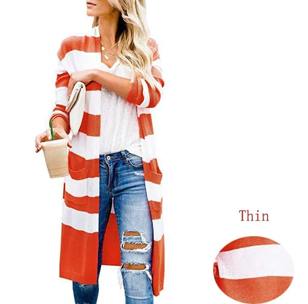 Long Sleeve Sweater Cardigan Duster
