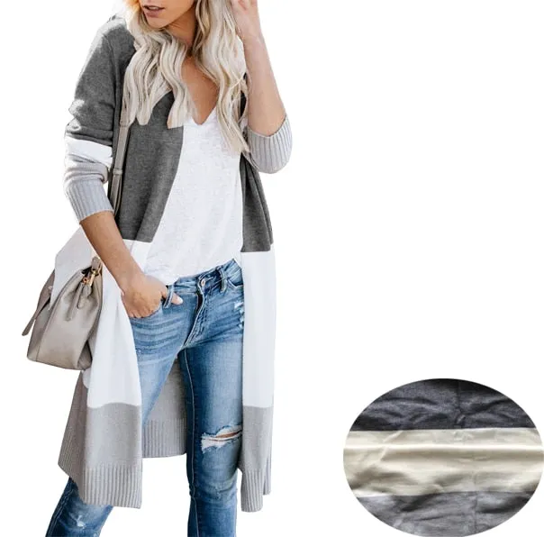 Long Sleeve Sweater Cardigan Duster