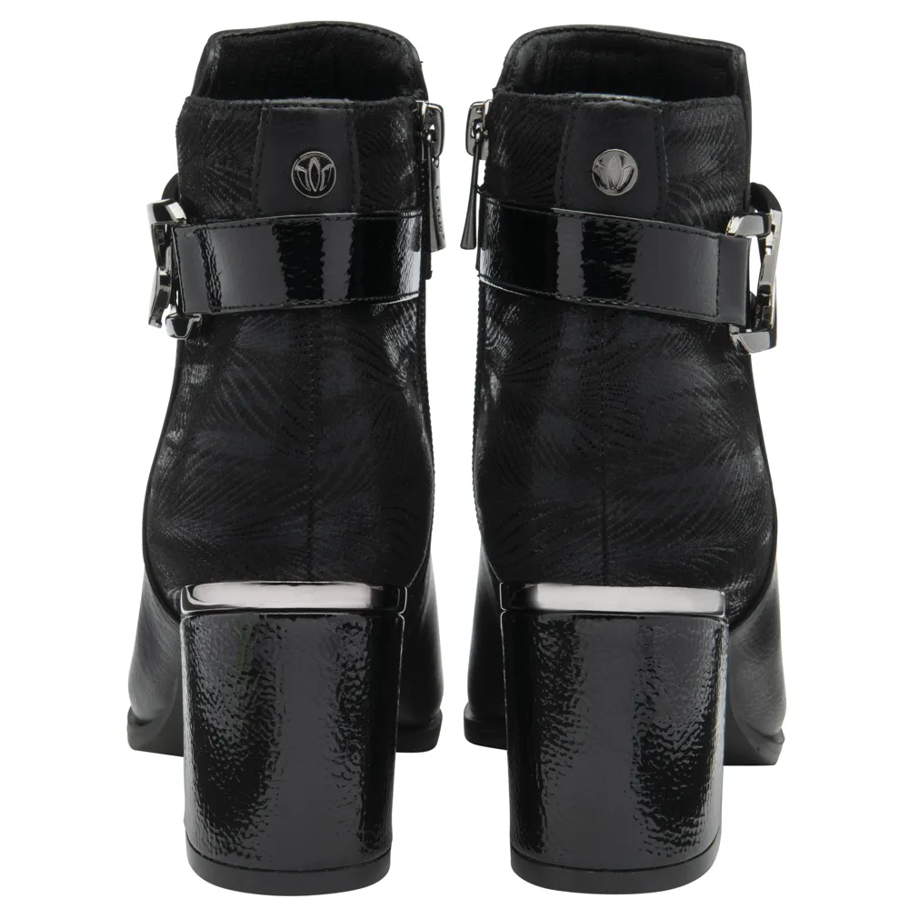 Lotus Adelaide Black Ankle Boots