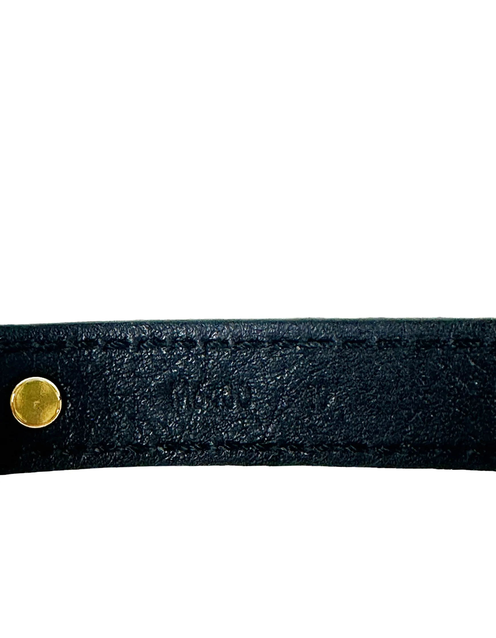 Louis Vuitton Black Epi Gold/Silver Twist Bracelet