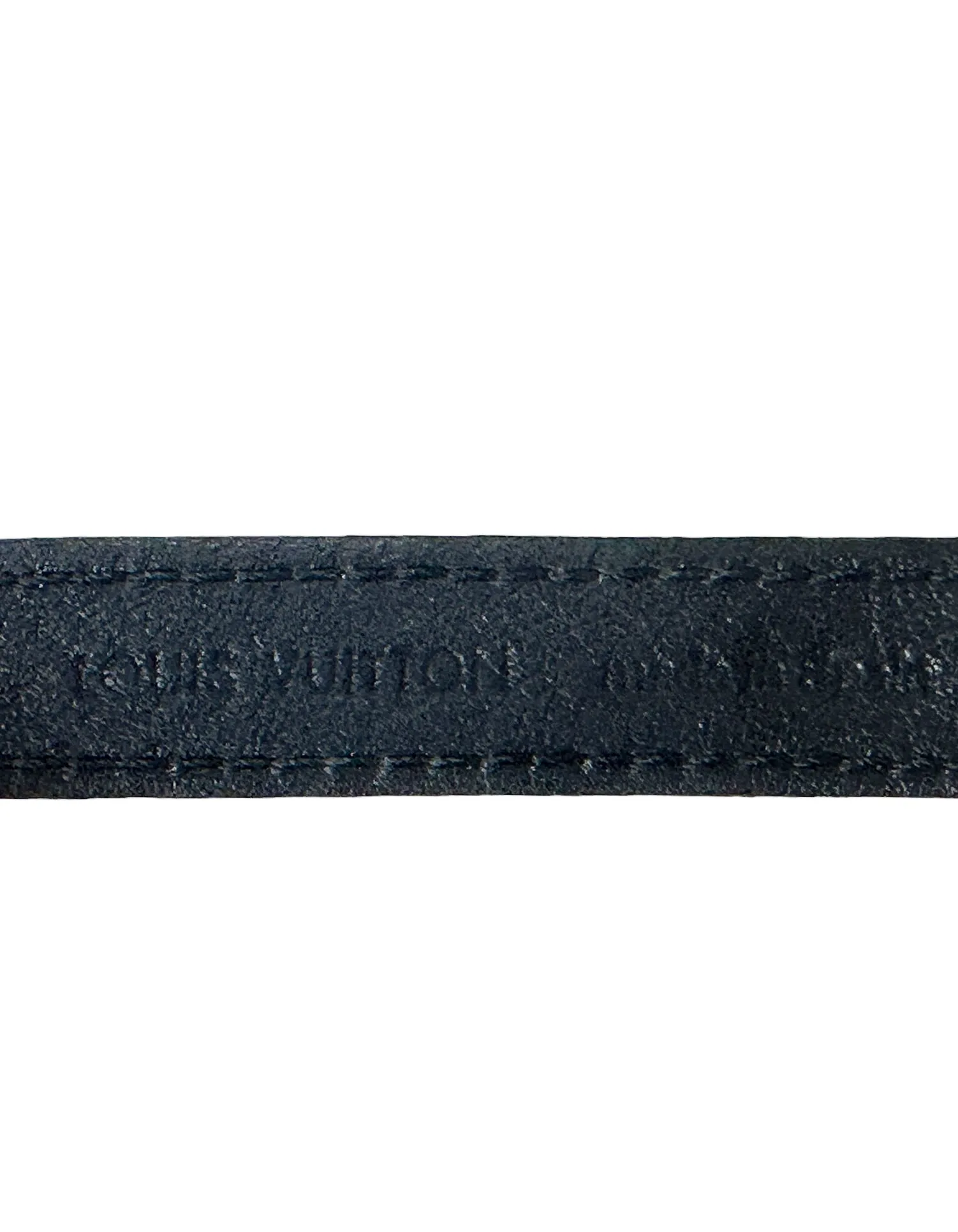 Louis Vuitton Black Epi Gold/Silver Twist Bracelet