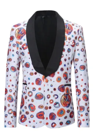 Lovely Floral Printed Bespoke Men Blazers
